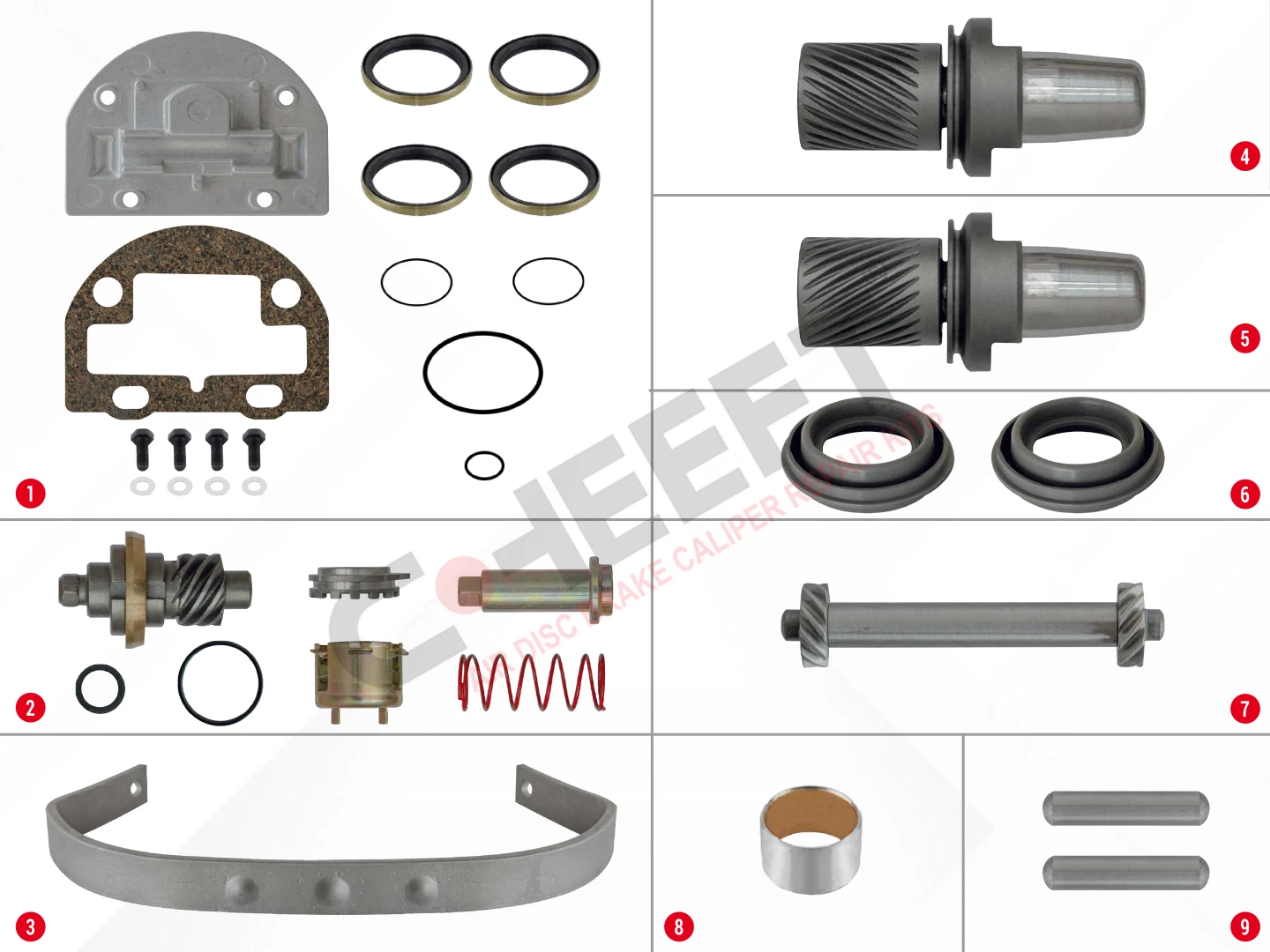 Brake Adjuster Complete Repair Kit ( Left )