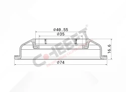 CH1537 - Interior Junta (for Ø74 mm) | CHEEFT