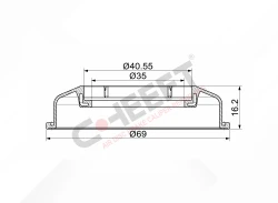 CH1538 - Inner Seal (for Ø69 mm) | CHEEFT