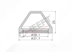 CH1557 - Plástico Tapa Tapón 38 mm | CHEEFT
