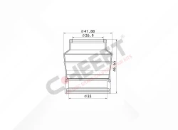 CH1673 - Metal-Rubber Bush ( With Inner Boot ) | CHEEFT