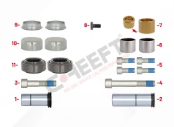 CH2002 - Caliper Guides & Seals Repair Kit  | CHEEFT