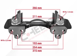CH3292 - Caliper Carrier (Maxx 22T HENDRICKSON Trailer -  22.5 - Right ) | CHEEFT