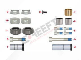 CH2001 - Caliper Guides & Seals Repair Kit | CHEEFT