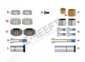 CH2002 - Caliper Guides & Seals Repair Kit  | CHEEFT