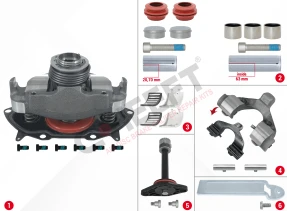 CHS3030 - Caliper Complete Repair Set ( MAXX 22T 2.0 ) | CHEEFT