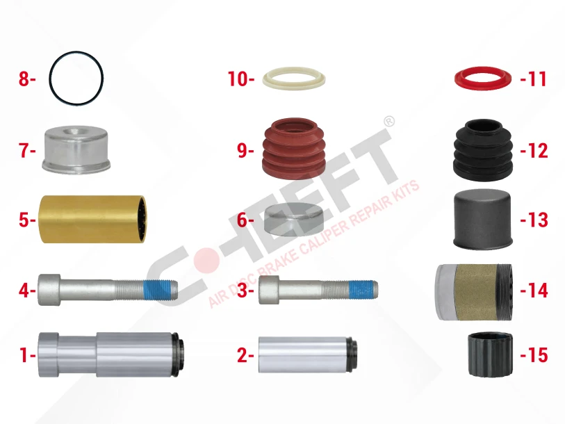 CH1092 - Caliper Guides & Seals Repair Kit | CHEEFT