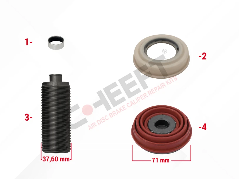 Caliper Piston Tappet & Seals Repair Kit