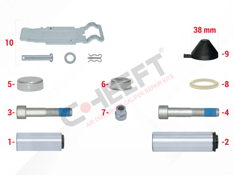 Caliper Guides & Cap Repair Kit