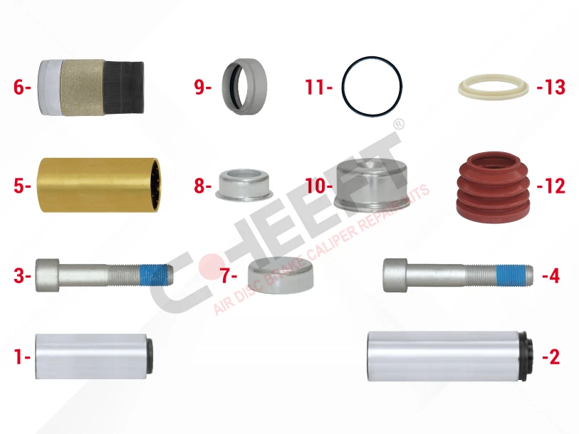 Caliper Guides & Seals Repair Kit