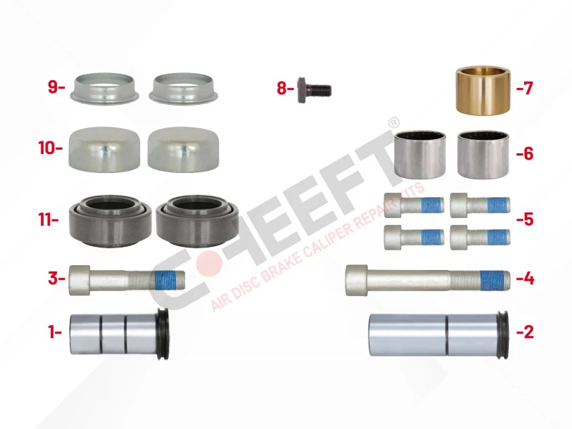 CH2001 - Caliper Guides & Seals Repair Kit | CHEEFT