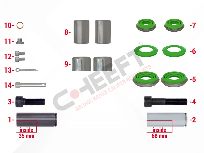 CH2040 - Caliper Overhaul Repair Kit | CHEEFT