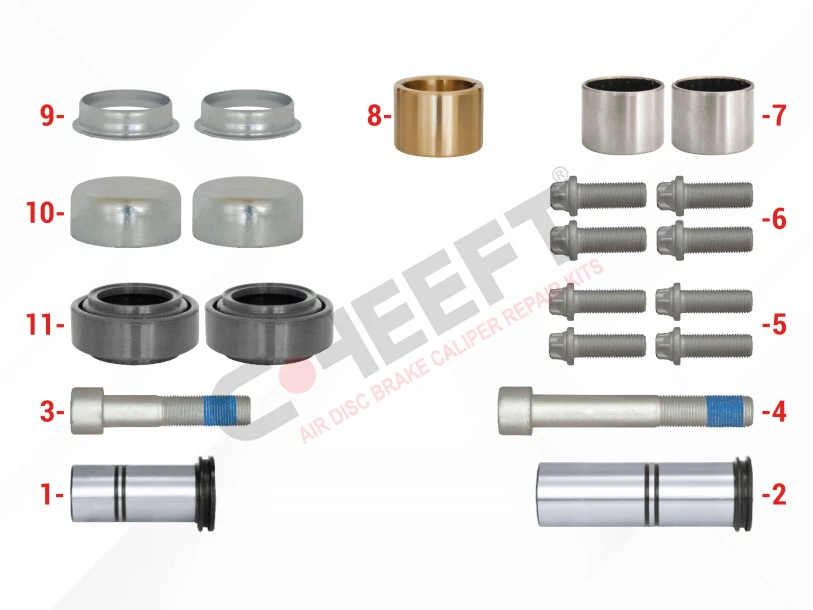 Caliper Guide Pin Repair Kit ( Bronze Straight Bush )