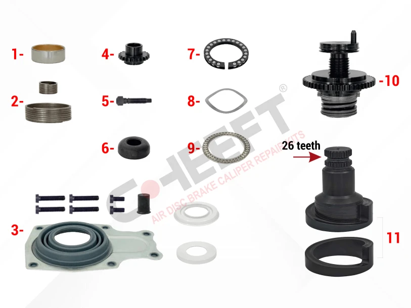 CH2085 - Caliper Overhaul Repair Kit (Front - Right) | CHEEFT