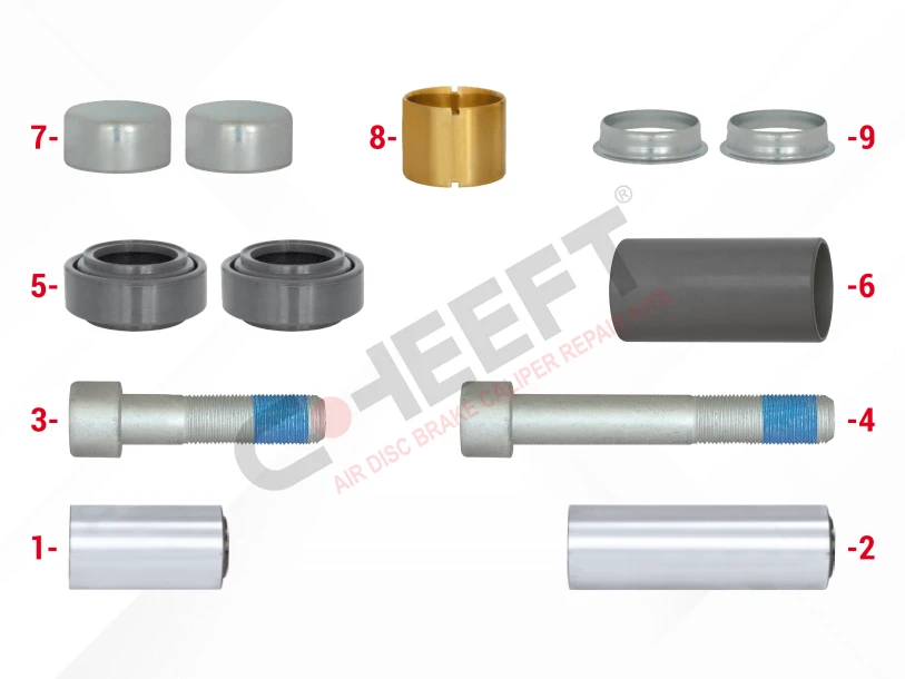 Caliper Guides & Seals Repair Kit