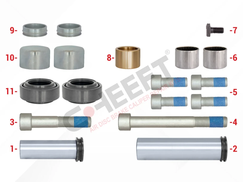 Caliper Guides & Seals Repair Kit