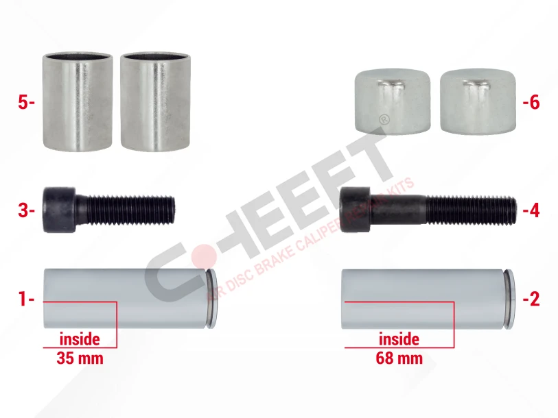CH2148 - Caliper Guides & Caps Repair Kit | CHEEFT