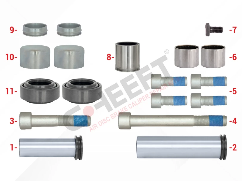 CH2231 - Caliper Guides & Seals Repair Kit | CHEEFT