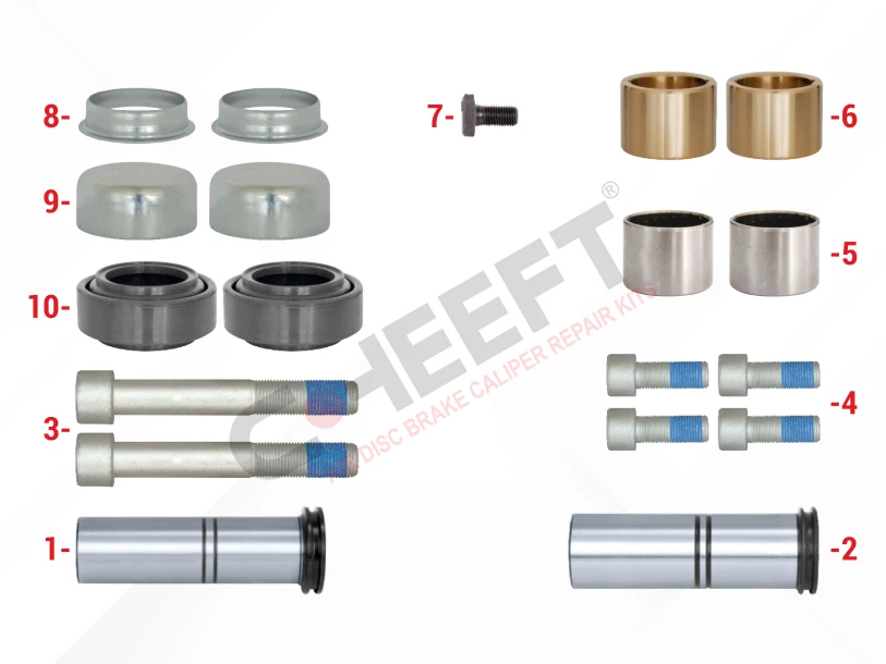 Caliper Guides & Seals Repair Kit