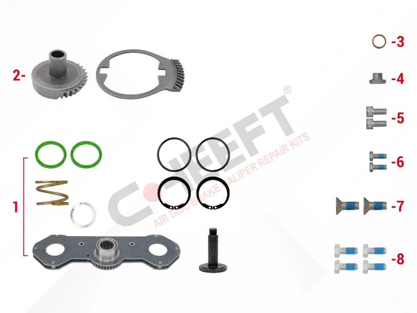 CH2275 - Adjusting Mechanism Gear Kit (Left) | CHEEFT