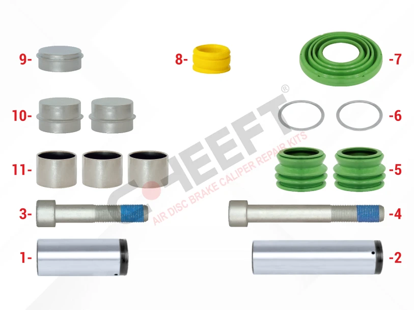 Caliper Guides & Seals Repair Kit