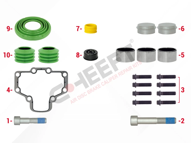 CH3170 - Caliper Bolts, Seals & Gasket Repair Kit | CHEEFT