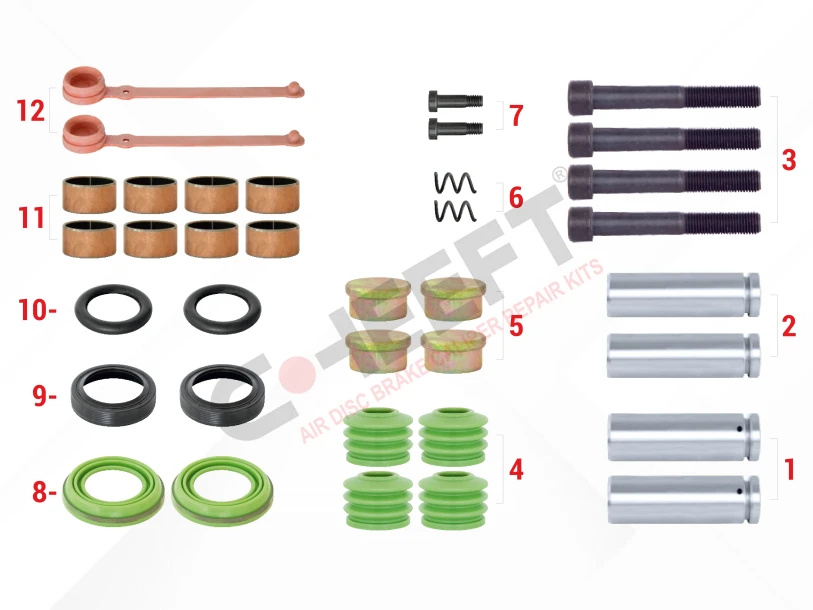 CH3251 - Caliper Guides & Seals Repair Kit | CHEEFT