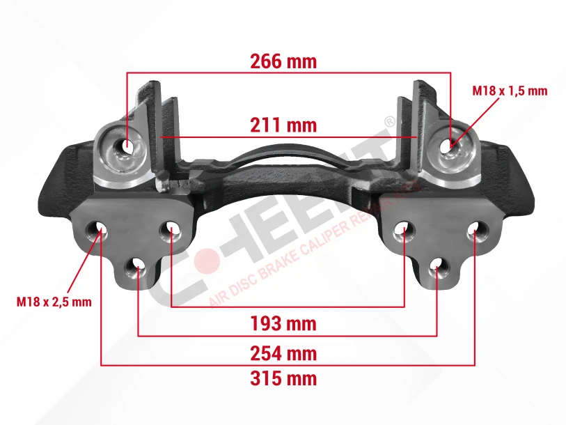 CH3293 - Caliper Carrier (Maxx 22T HENDRICKSON Trailer -  22.5 - Left ) | CHEEFT