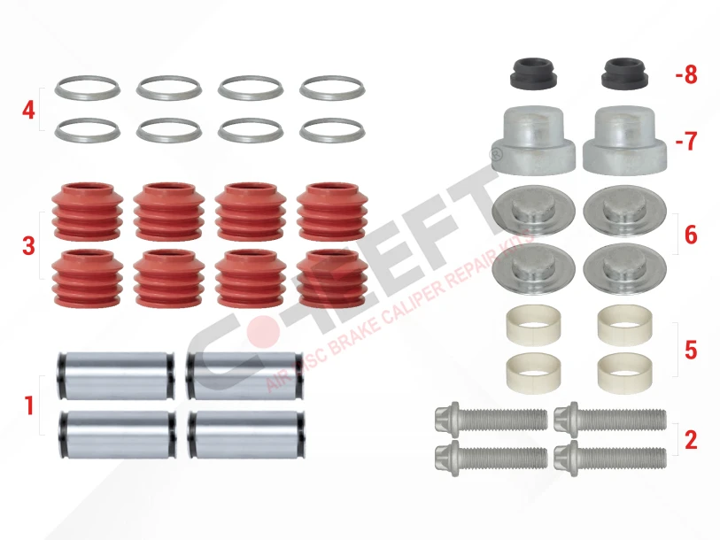 Caliper Guides & Seals Repair Kit