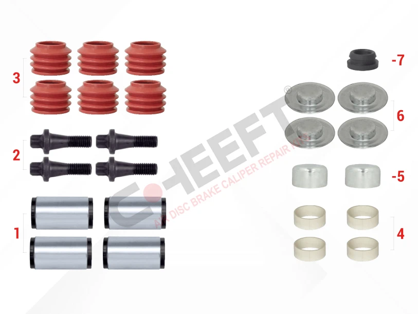 Caliper Guides & Seals Repair Kit