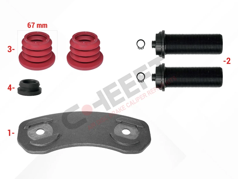 CH4062 - Caliper Tappet Plate & Bolt Repair Kit | CHEEFT