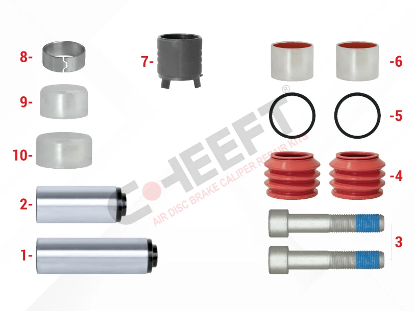 Caliper Guides & Seals Repair Kit