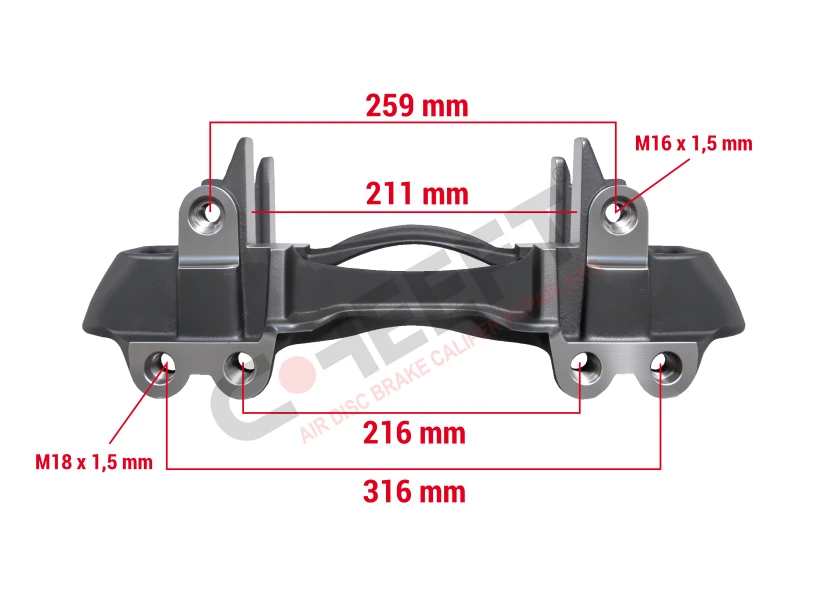 CH6054 - SAF Modul T Trailer Axle 22,5 Inch | CHEEFT