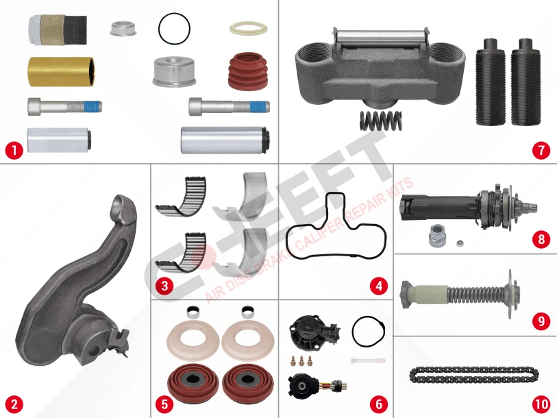 Caliper Complete Repair Set ( SB7 - MB )