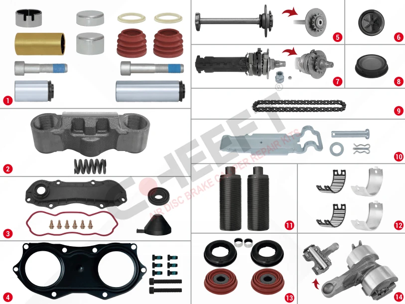 Caliper Complete Repair Set ( Knorr Bendix )
