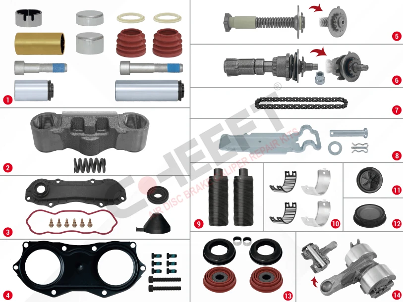 Caliper Complete Repair Set ( Knorr Bendix )