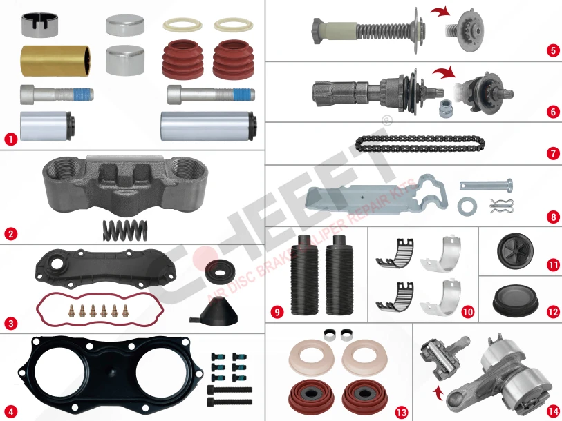Caliper Complete Repair Set ( Knorr Bendix )
