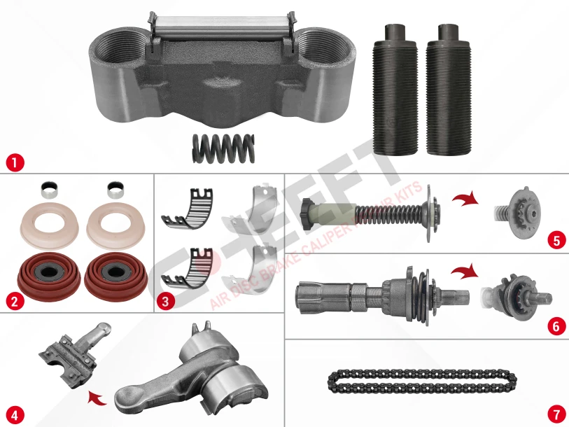 Caliper Complete Mechanism Repair Kit ( SN7 )