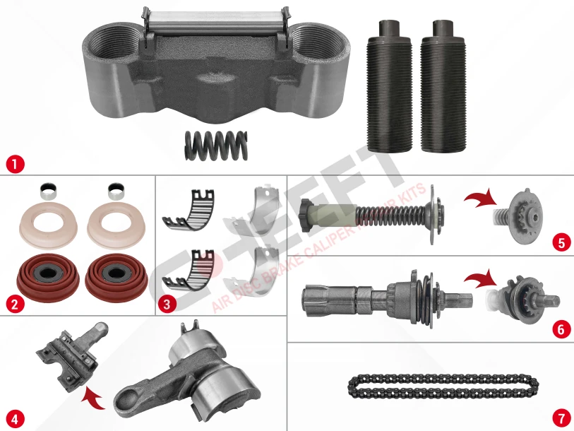 Caliper Complete Mechanism Repair Kit ( SN6 )