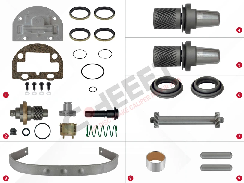 CHS9003 - Brake Adjuster Complete Repair Kit ( Right Thin Teeth ) | CHEEFT