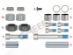 Caliper Guides & Seals Repair Kit